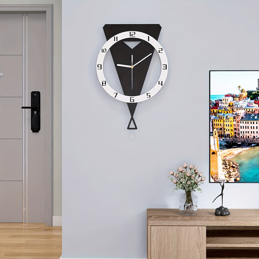 Horloge murale en acrylique, irrégulière, mouvement à quartz Image