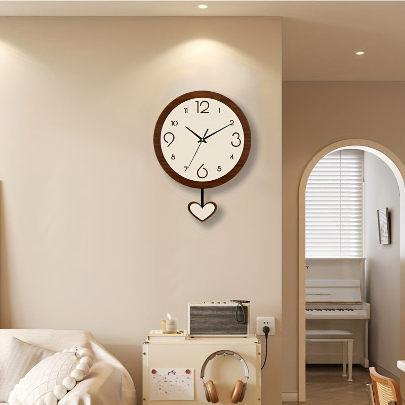 Horloge murale en acrylique, ronde, forme ronde