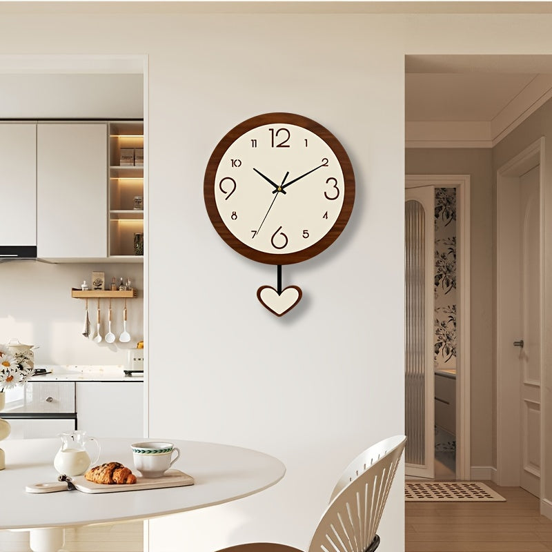 Horloge murale en acrylique, ronde, vue d'ensemble