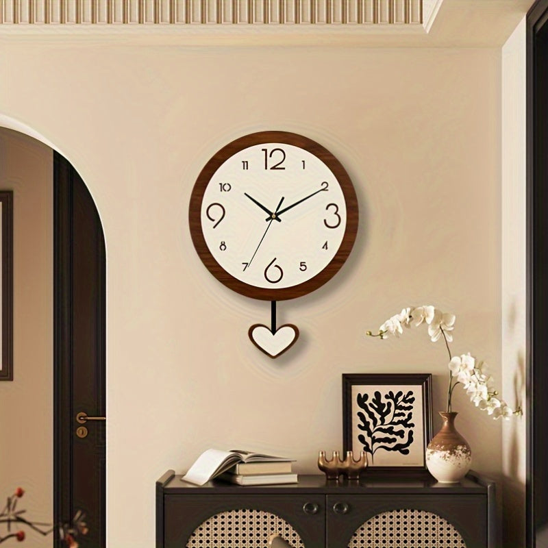 Horloge murale en acrylique, ronde, autre angle