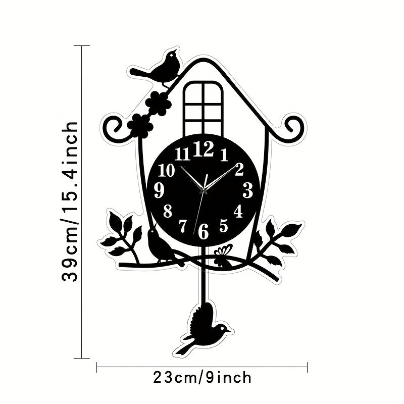 Horloge murale en acrylique, irrégulière, esprit nordique, forme irrégulière Image