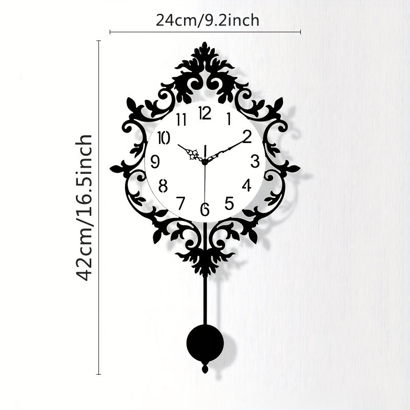 Horloge murale en acrylique, irrégulière, décor sculpté — détail de la matière : acrylique