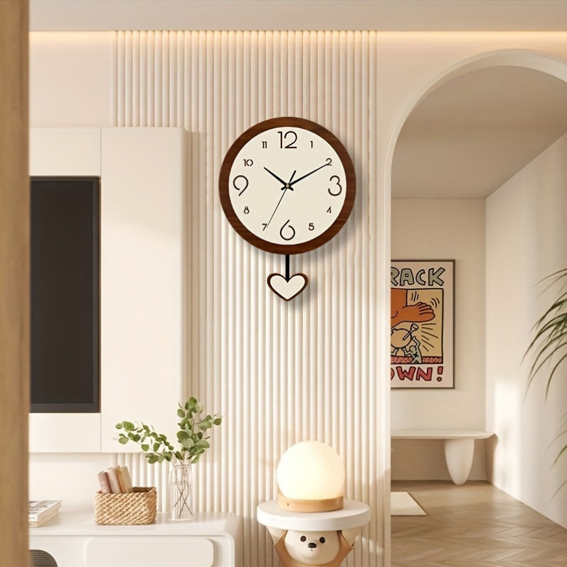 Horloge murale en acrylique, ronde, vue d'ensemble