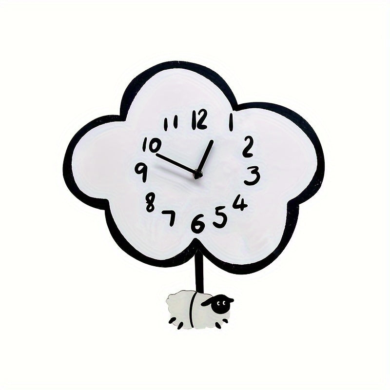 Horloge murale en acrylique, irrégulière, silencieuse, sans tic-tac, détail de la finition