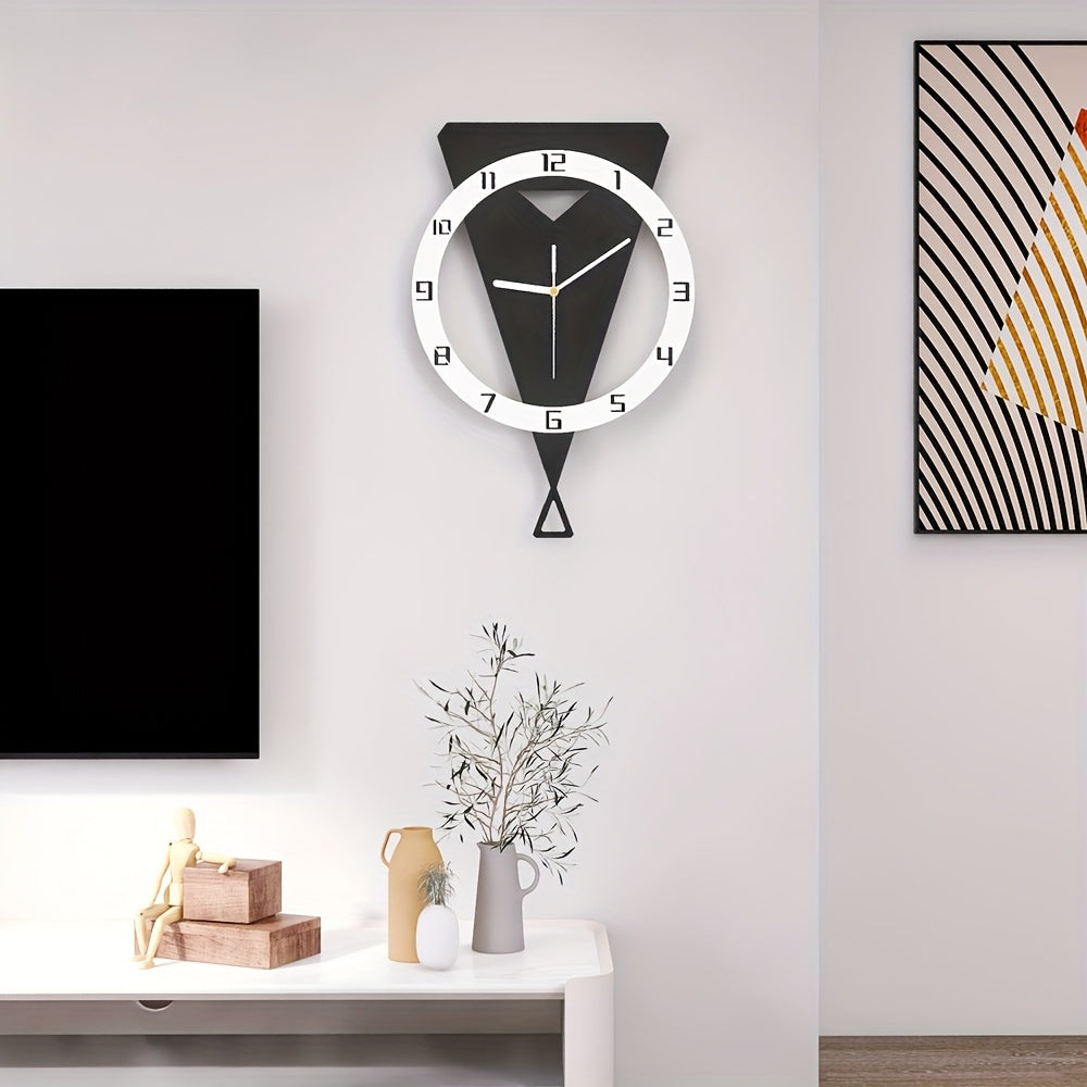 Horloge murale en acrylique, irrégulière, mouvement à quartz, forme irrégulière