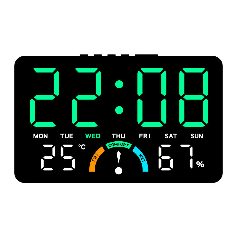 Horloge murale en plastique, carrée, affichage LED, forme carrée Image