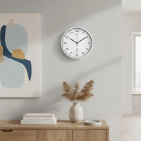Horloge murale radio-pilotée blanche 31 cm en polypropylène