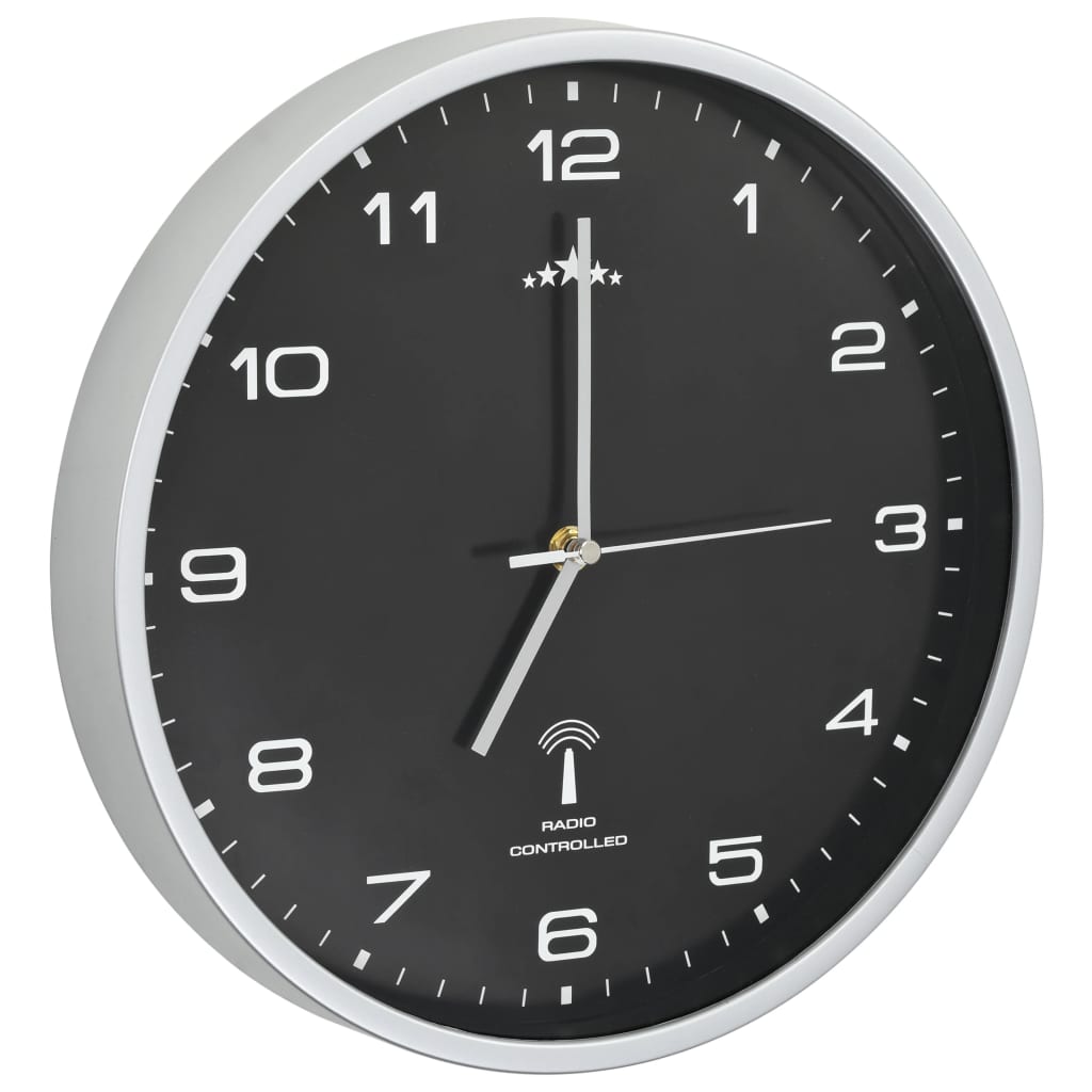 Horloge murale radio-pilotée ronde, trois finitions au choix