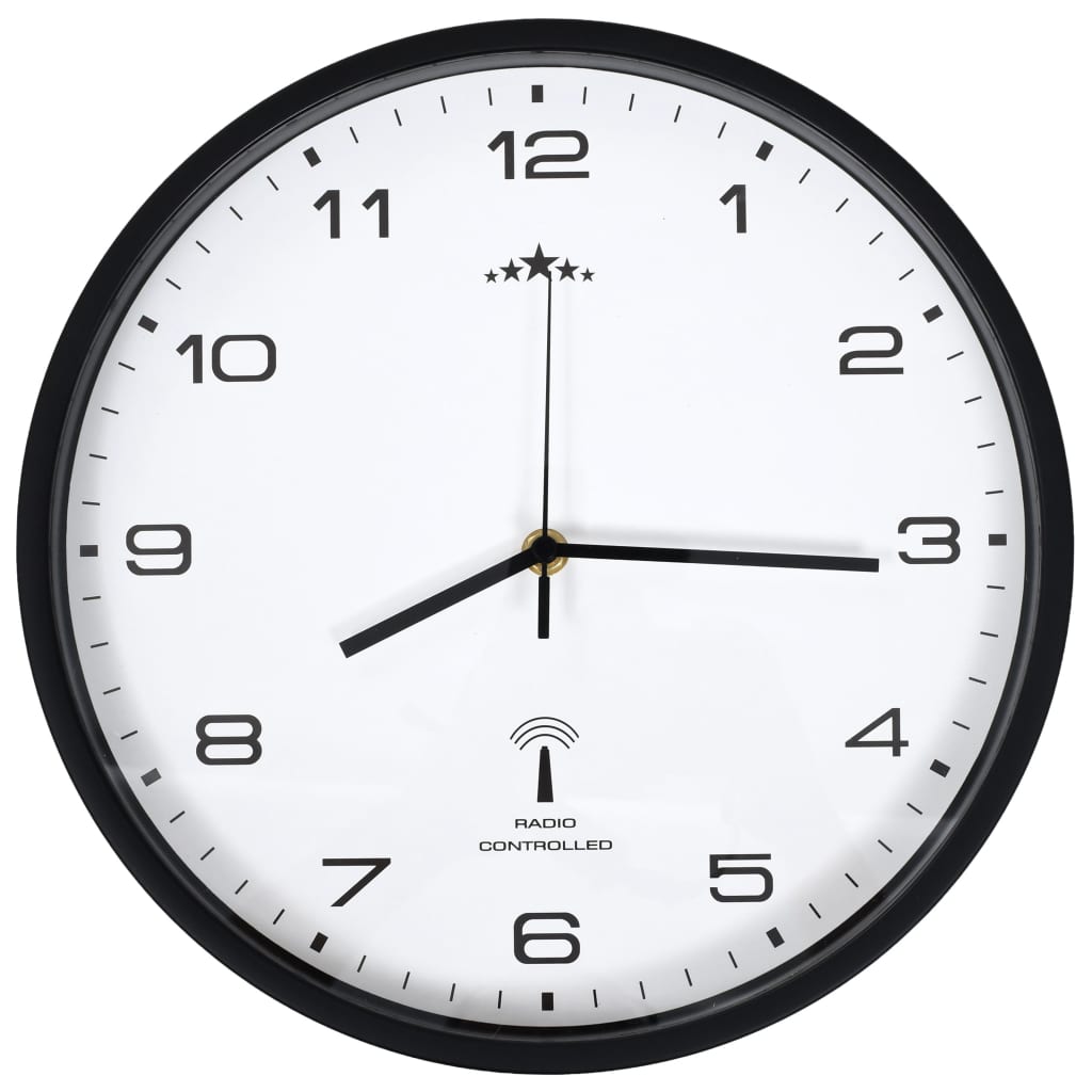 Horloge murale radio-pilotée ronde, trois finitions au choix