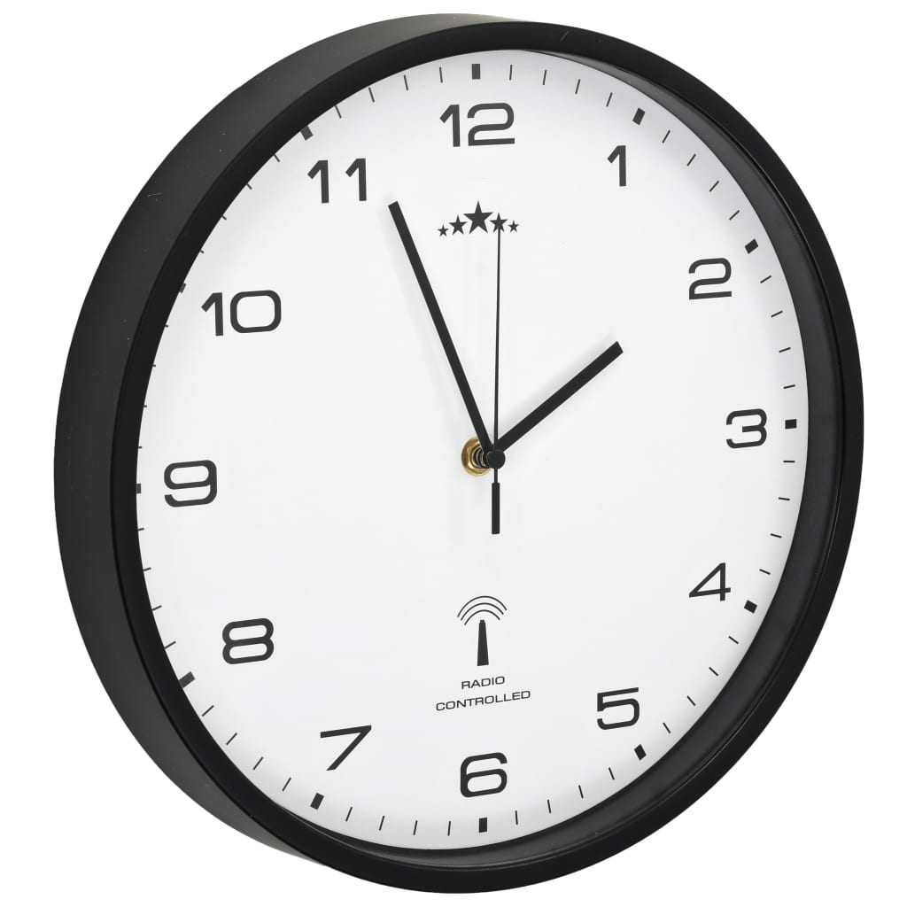 Horloge murale radio-pilotée ronde, trois finitions au choix