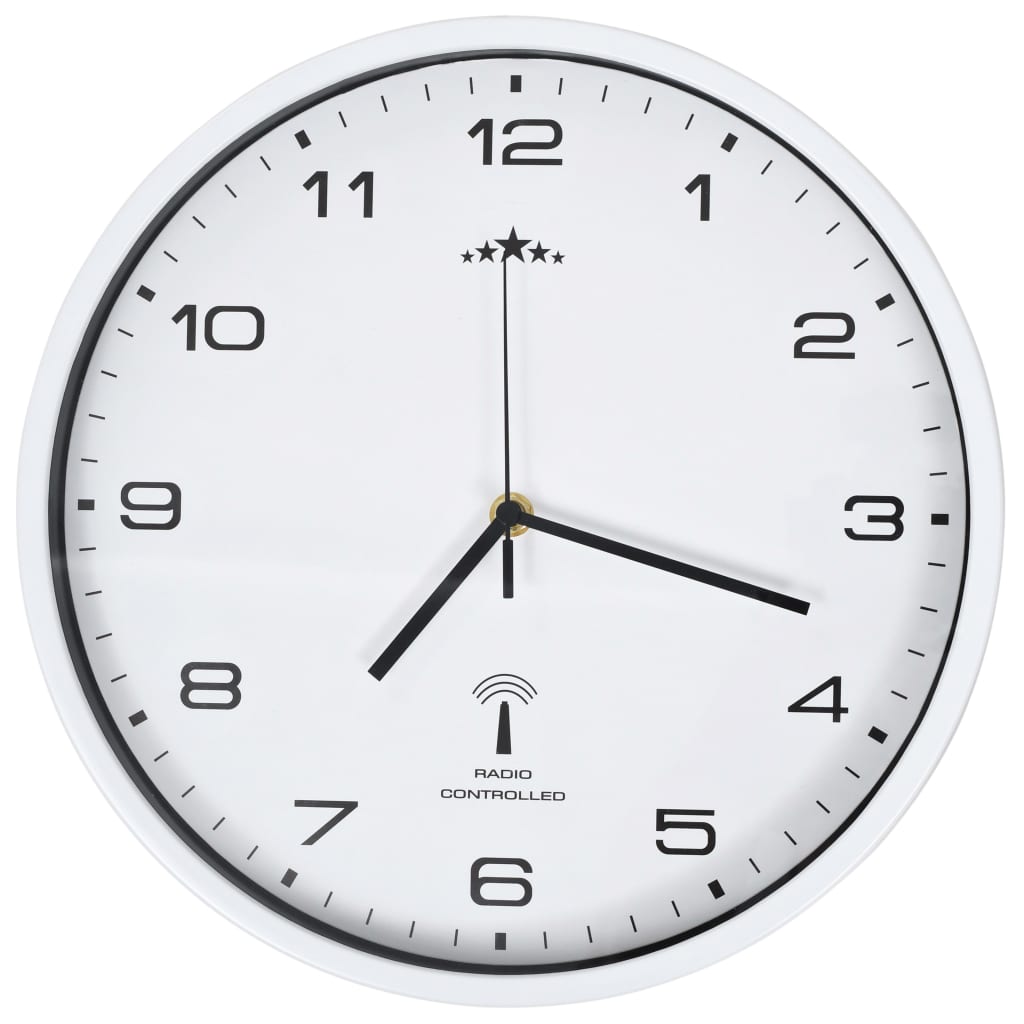 Horloge murale radio-pilotée ronde, trois finitions au choix