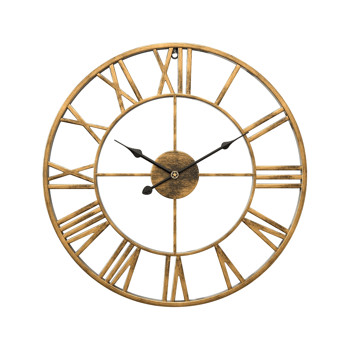 Horloge murale vintage en mtal silencieuse sans tictac  Horloge ronde moderne adapte au salon chambre bureau  Mouvement silencieux pour dcoration aucun tictac