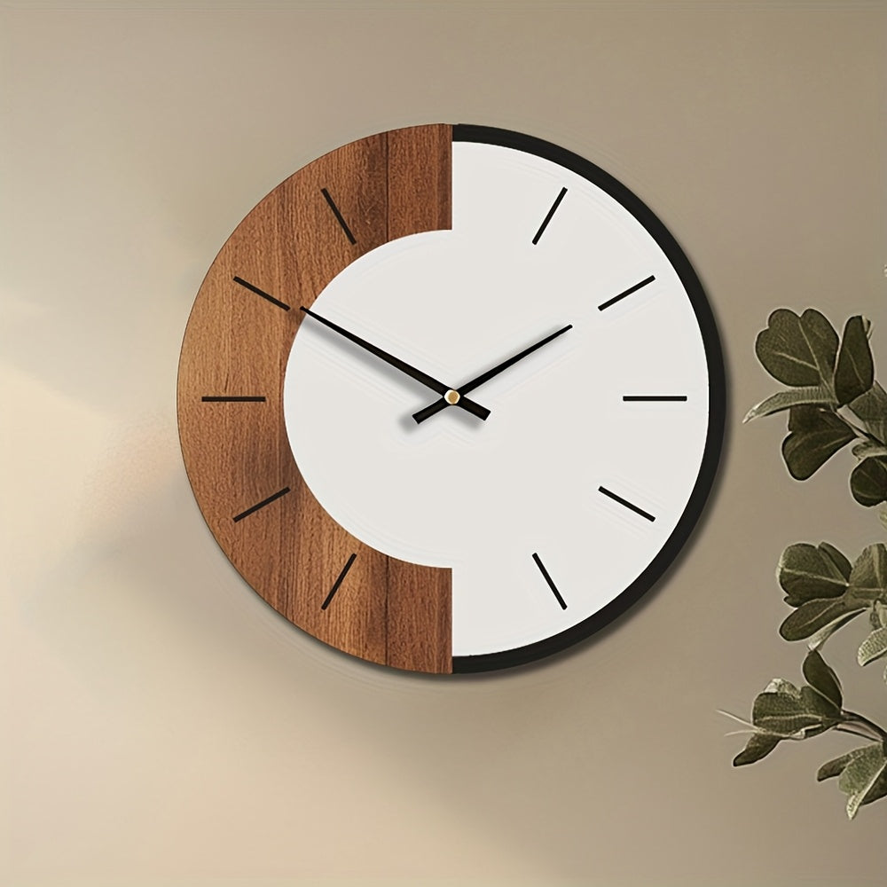 Horloge Murale en Bois Vintage Silencieuse  Fonctionne sur Piles Horloge Dcorative Ronde pour Salon Chambre Bureau  Tailles Disponibles de 3556cm 4064cm 4572cm